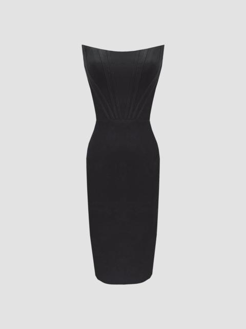 Dress The Population Women's Cosette Strapless Body-Con Midi-Dress - Black