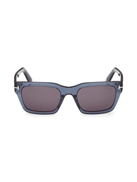 TOM FORD Men's Andy 55MM Square Sunglasses - Blue Black