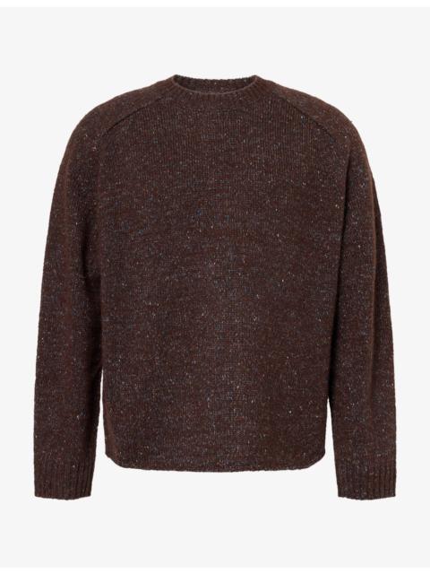 NN07 Jim Crew Neck Melange Wool-Blend Knit Jumper