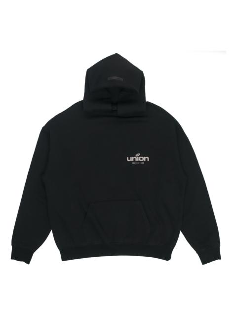 Fear of God Essentials FW21 Vintage Hoodie x Union LA 'Black' FOG-FW21-096