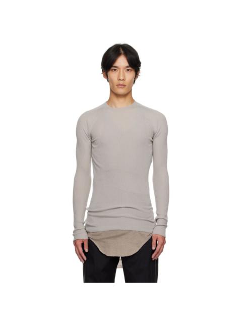 Rick Owens Off-White Concordians Ribbed Round Neck Sweater
