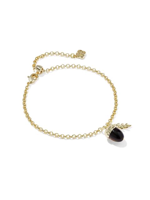 KENDRA SCOTT Acorn Gold Delicate Chain Bracelet