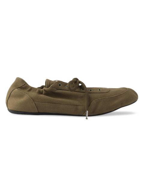 Prada Women's Collapse Canvas Sneakers - Green