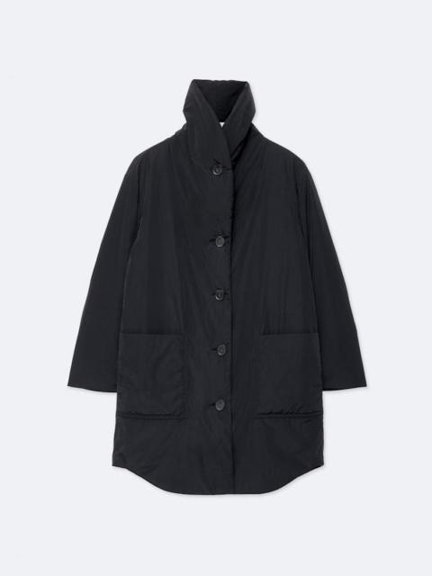 ALLSAINTS DARCIE NYLON SHAWL-COLLAR COCOON COAT