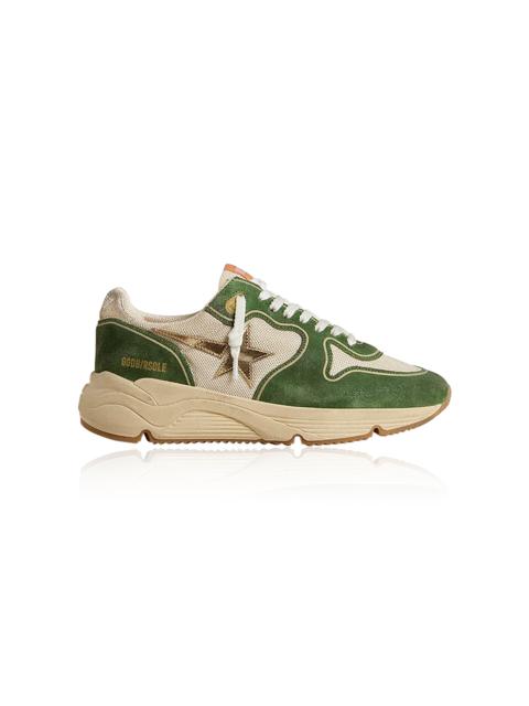 Golden Goose Running Sole Suede Sneaker green