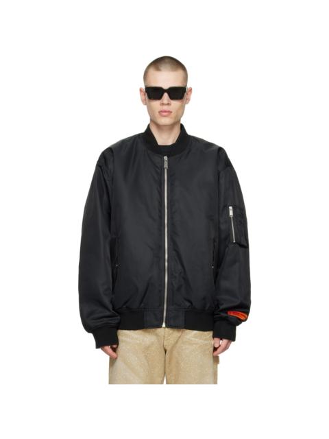 Heron Preston Black 8 Ball Bomber Jacket