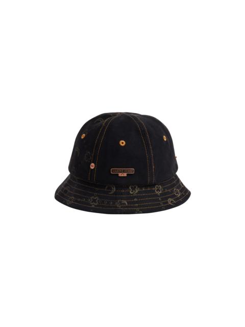 Marine Serre Regenerated Denim Bell Hat | REVERSIBLE