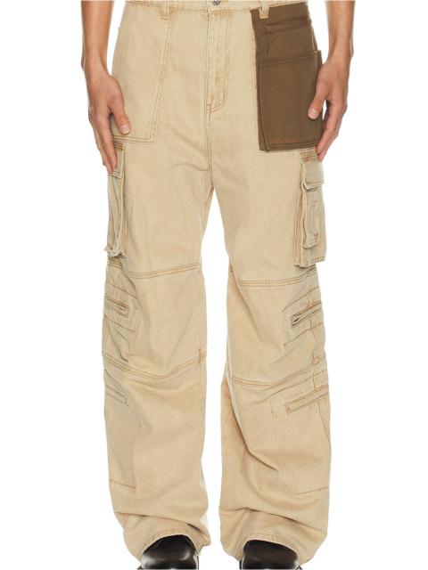 We11done Washed Cargo Trousers