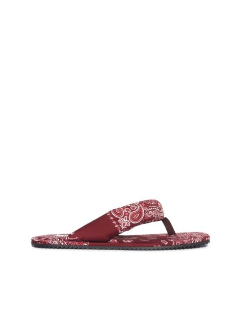 THE ATTICO bandana-print slides