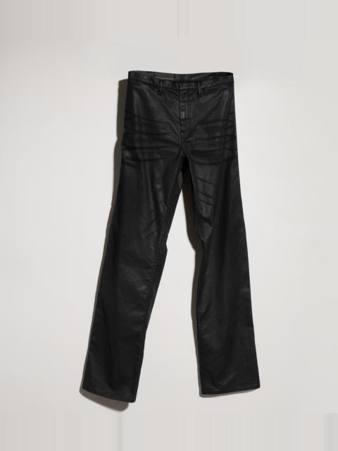 GUCCI Coated cotton twill denim pants with Web