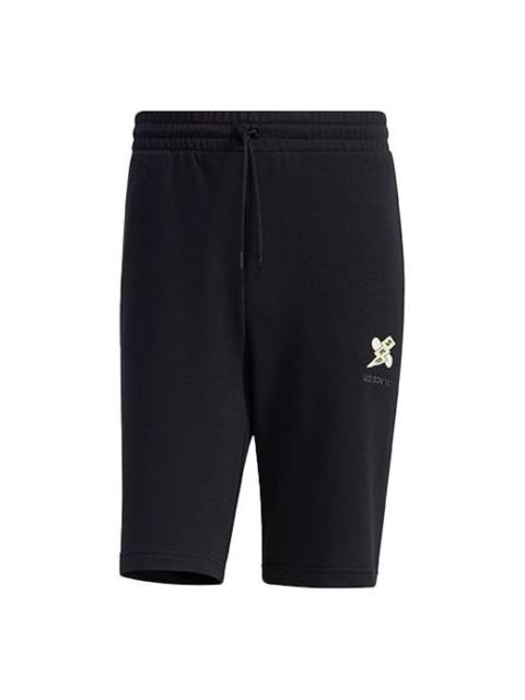 adidas adidas neo M Ss May Short1 Printing Casual Sports Shorts Black GP4792