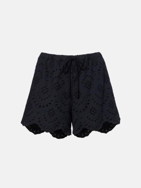 Poupette St Barth Cruse broderie anglaise cotton shorts