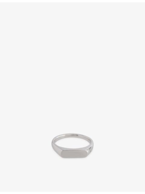 TOM WOOD Umi Band White Rhodium-Plated Sterling Silver Ring