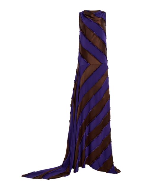ZANKOV Chantal Silk Maxi Dress multi