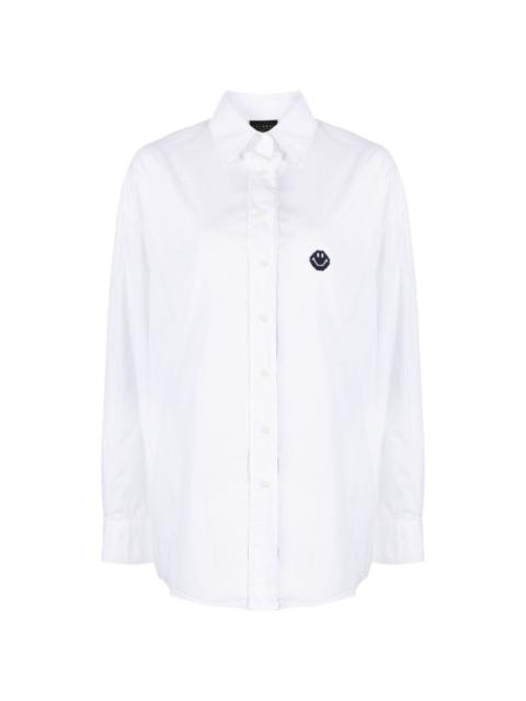 Joshua Sanders smiley-motif cotton shirt