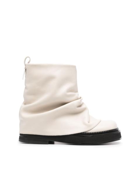 THE ATTICO Robin leather ankle boots