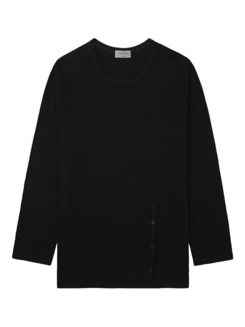 Yohji Yamamoto button long-sleeve T-shirt
