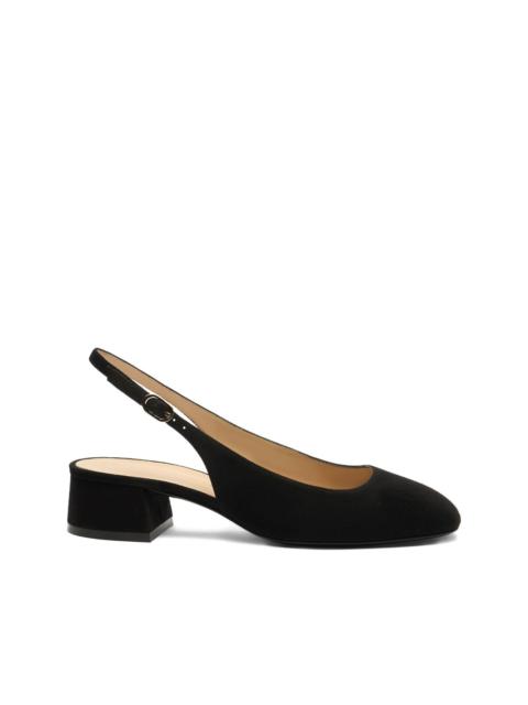 Stuart Weitzman 35 Maeve 35 slingback block-heel pumps
