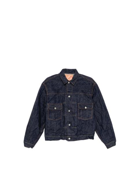 orSlow CONTRAST-STITCHED DENIM JACKET