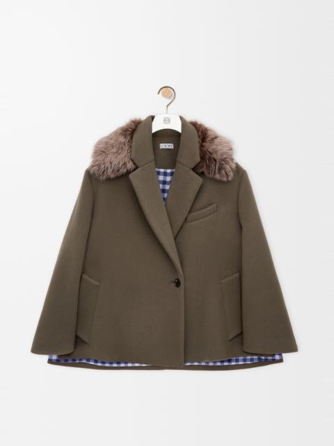 Loewe Short coat in wool and cashmere
