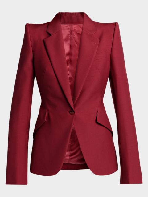 Alexander McQueen Certified Wool Mohair Single-Breasted Jacket