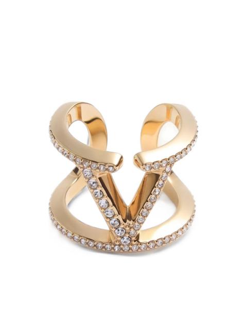Valentino VLogo Signature rhinestone ring