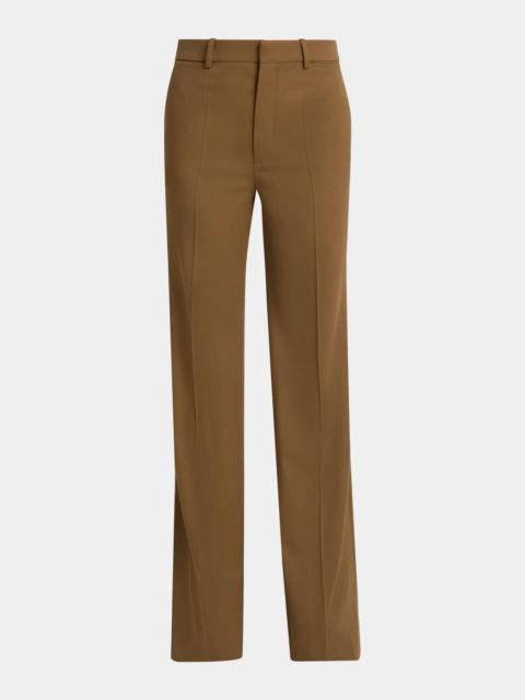 Chloé Virgin Wool Straight-Leg Trousers