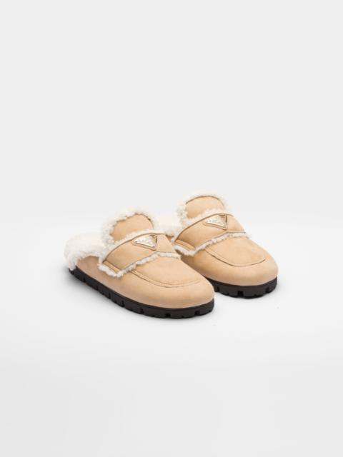 Shearling slippers