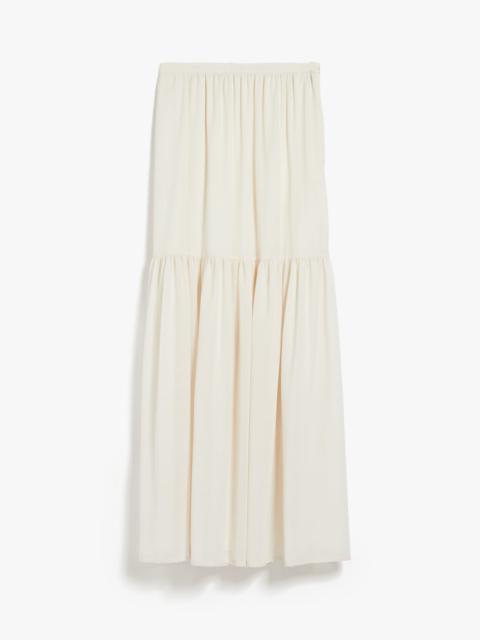 Max Mara Long wool gauze skirt