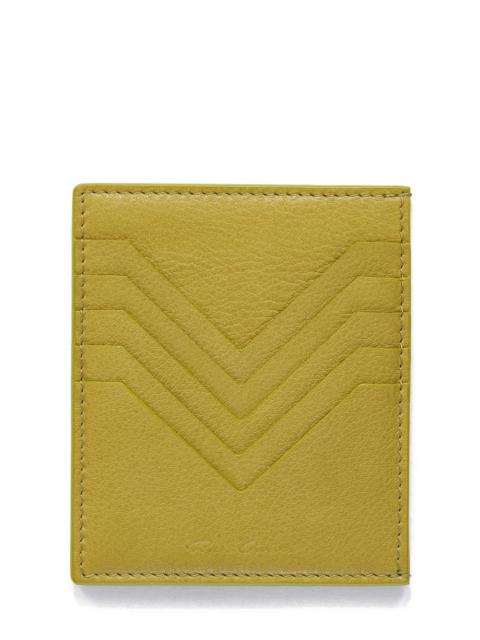 Rick Owens embossed-logo leather cardholder