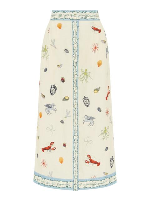 ALÉMAIS Sandy Embroidered Skirt