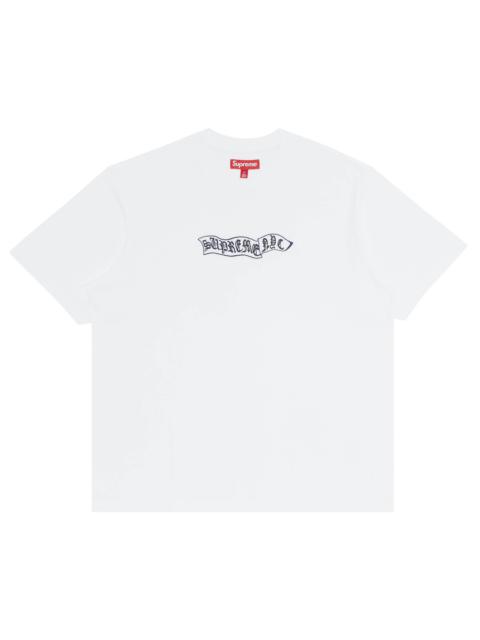 Supreme Banner Short-Sleeve Top 'White'