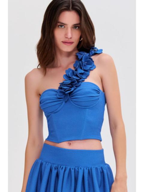 PatBO MERIAN KNIT ONE SHOULDER TOP