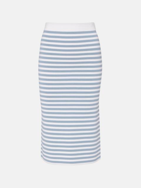 Max Mara Gennaio striped midi skirt