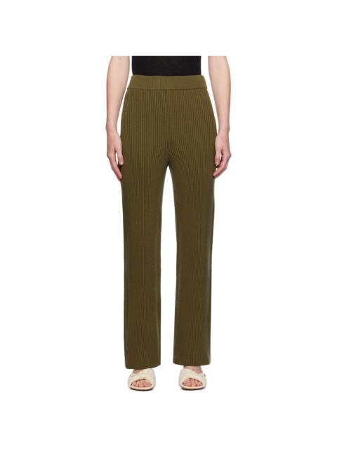 Jil Sander Khaki Wool Trousers