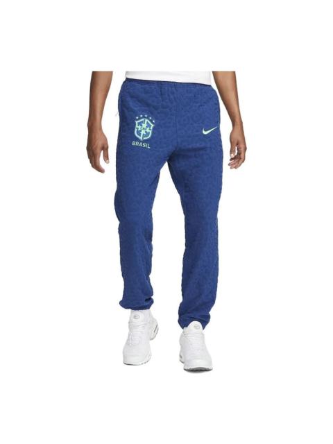 Nike Nike Brazil Men's French Terry Football Tracksuit Bottoms DX2046-490