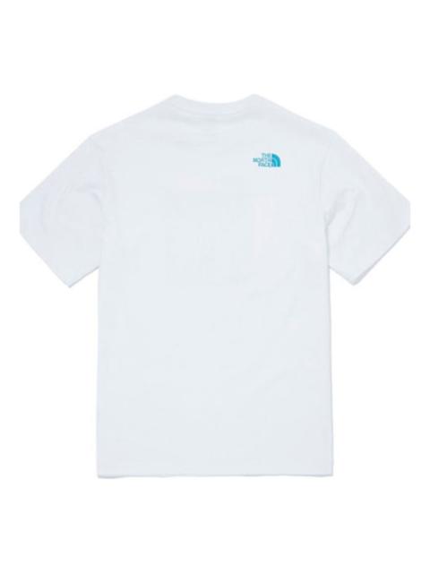 THE NORTH FACE Moving Box T-Shirt 'White Blue' NT7UM14J