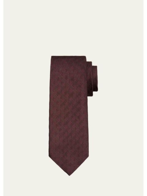 TOM FORD Men's Tonal Houndstooth Silk Tie