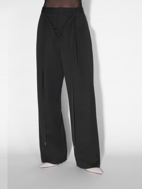 THE LACE-UP SUIT PANTS