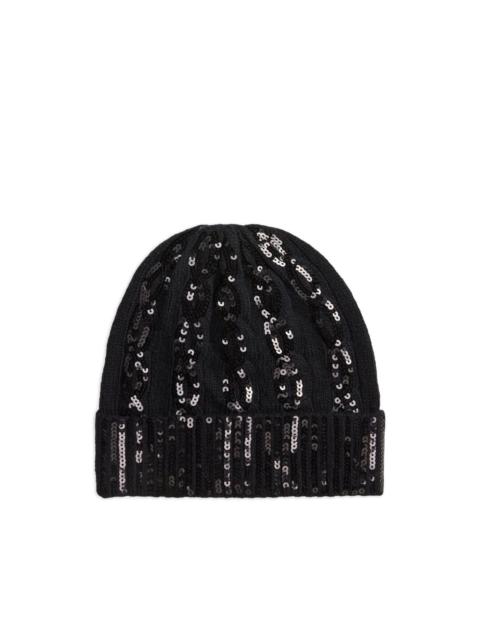 Polo Ralph Lauren sequin-embellished beanie hat