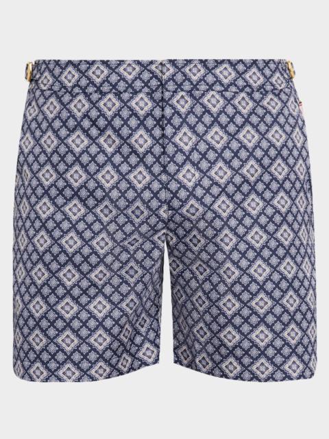 ORLEBAR BROWN Men's Bulldog Pasisley Mid-Length Swim Shorts