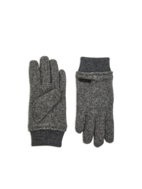 BOSS Kalspar ribbed-cuff gloves