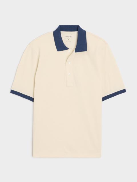 TODD SNYDER Cotton Pique Ringer Polo