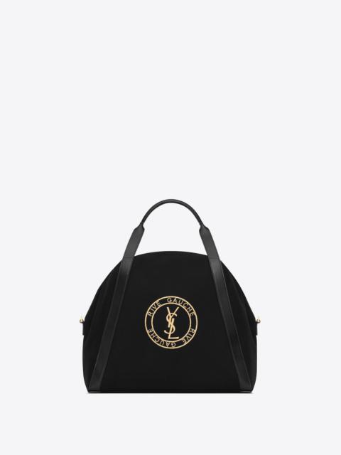rive gauche bowling tote in canvas