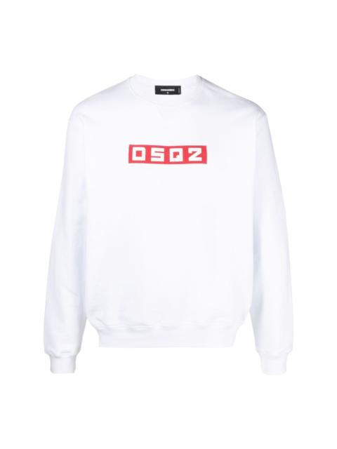 logo-patch cotton sweatshirt