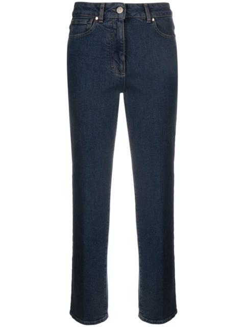PESERICO logo-appliqué straight-cut jeans