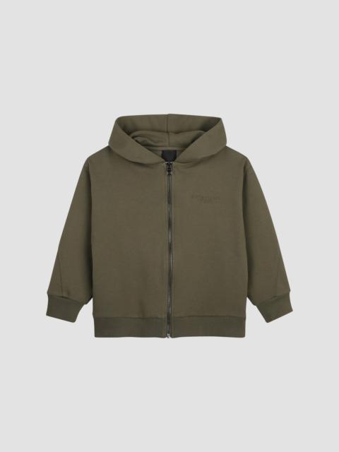 Givenchy Boy's Little Boy's Logo-Embroidered Zip Hoodie - Khaki