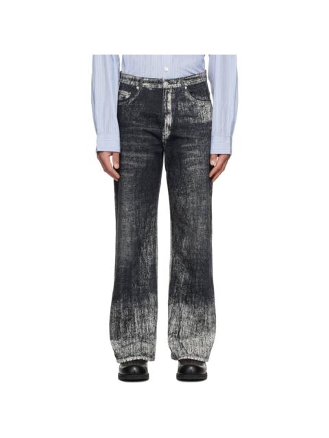 CAMPERLAB Black Paint Print Jeans