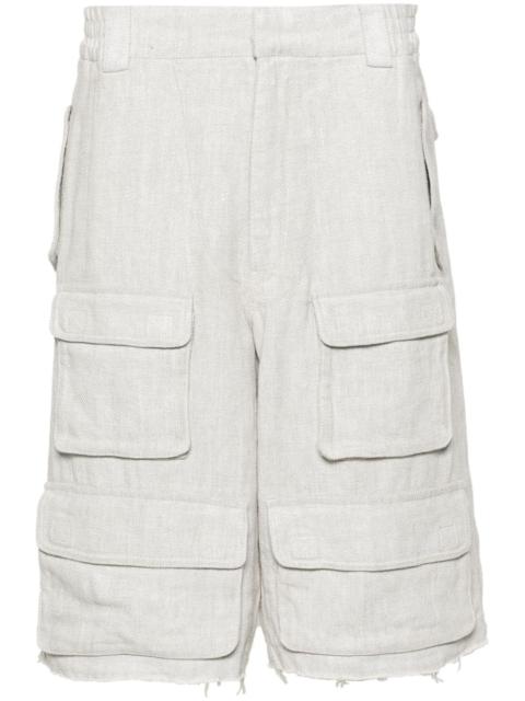 MISBHV linen blend cargo shorts