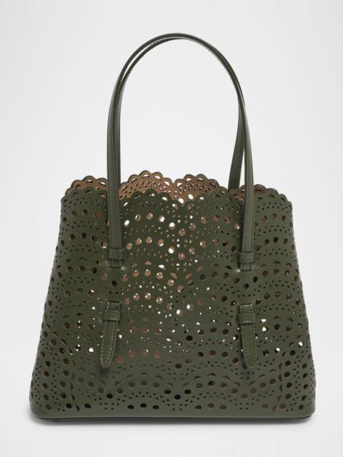 Alaïa Mina 25 Tote Bag in Vienne Wave Perforated Leather